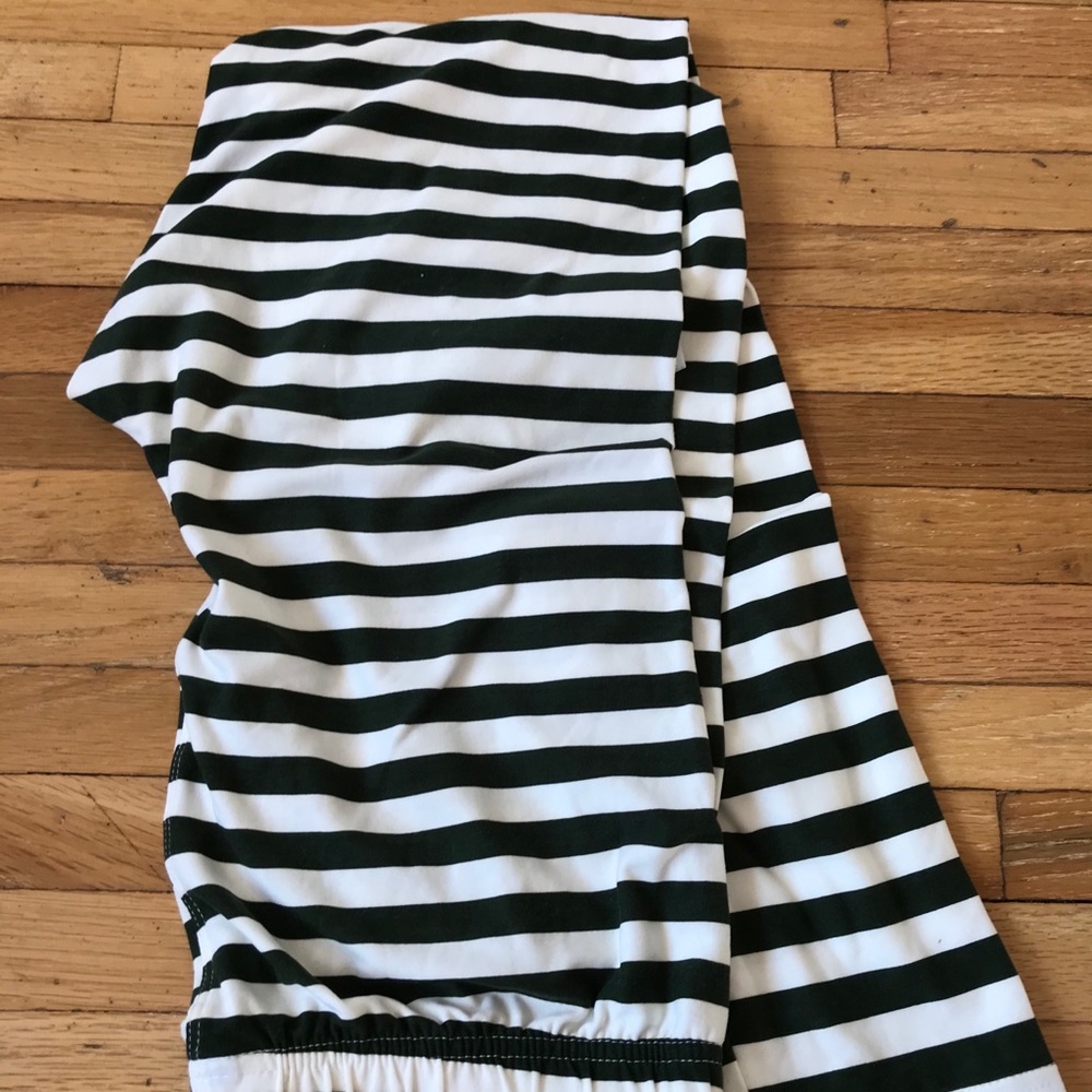Hunter Green Striped Leggings